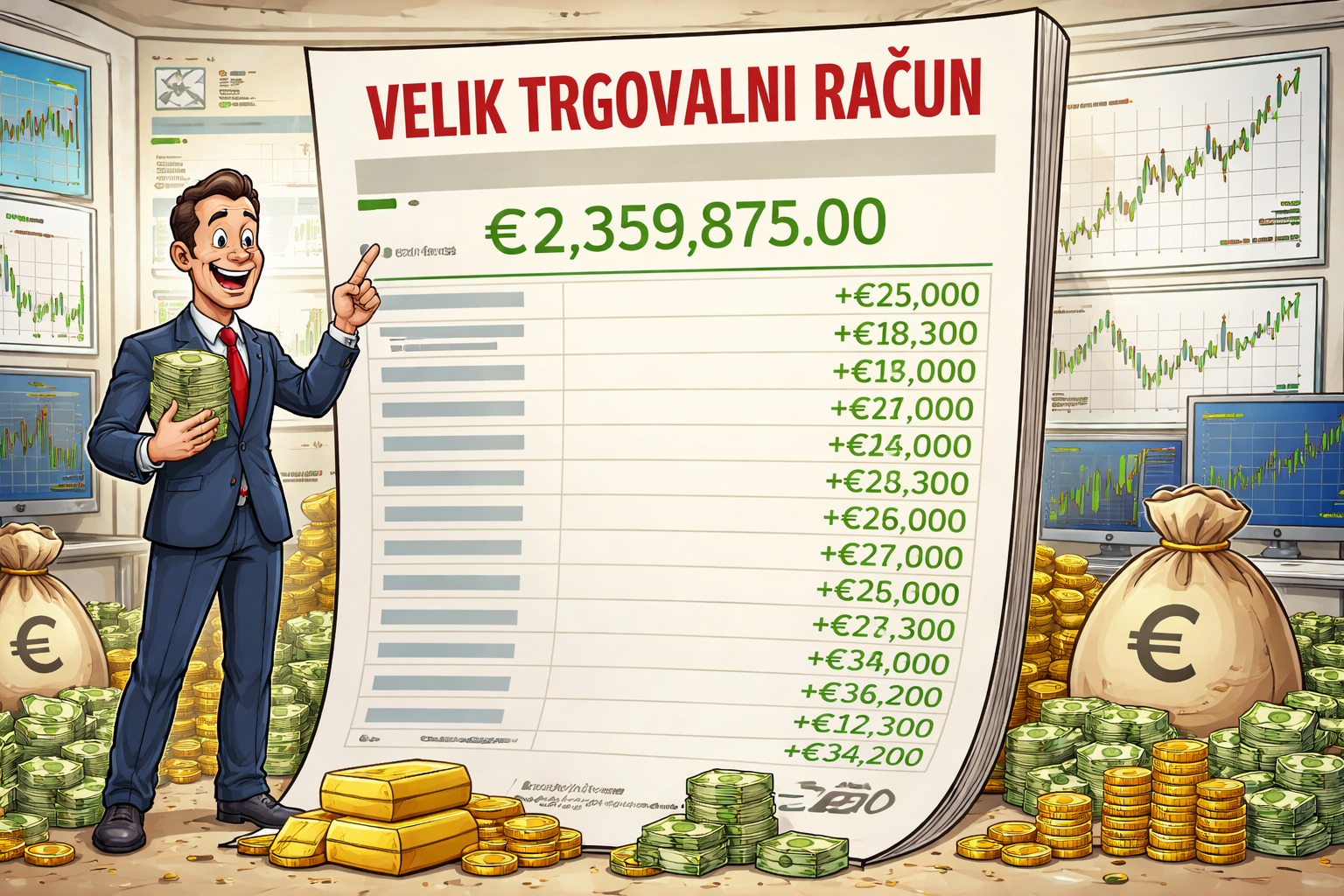 Velik trgovalen račun